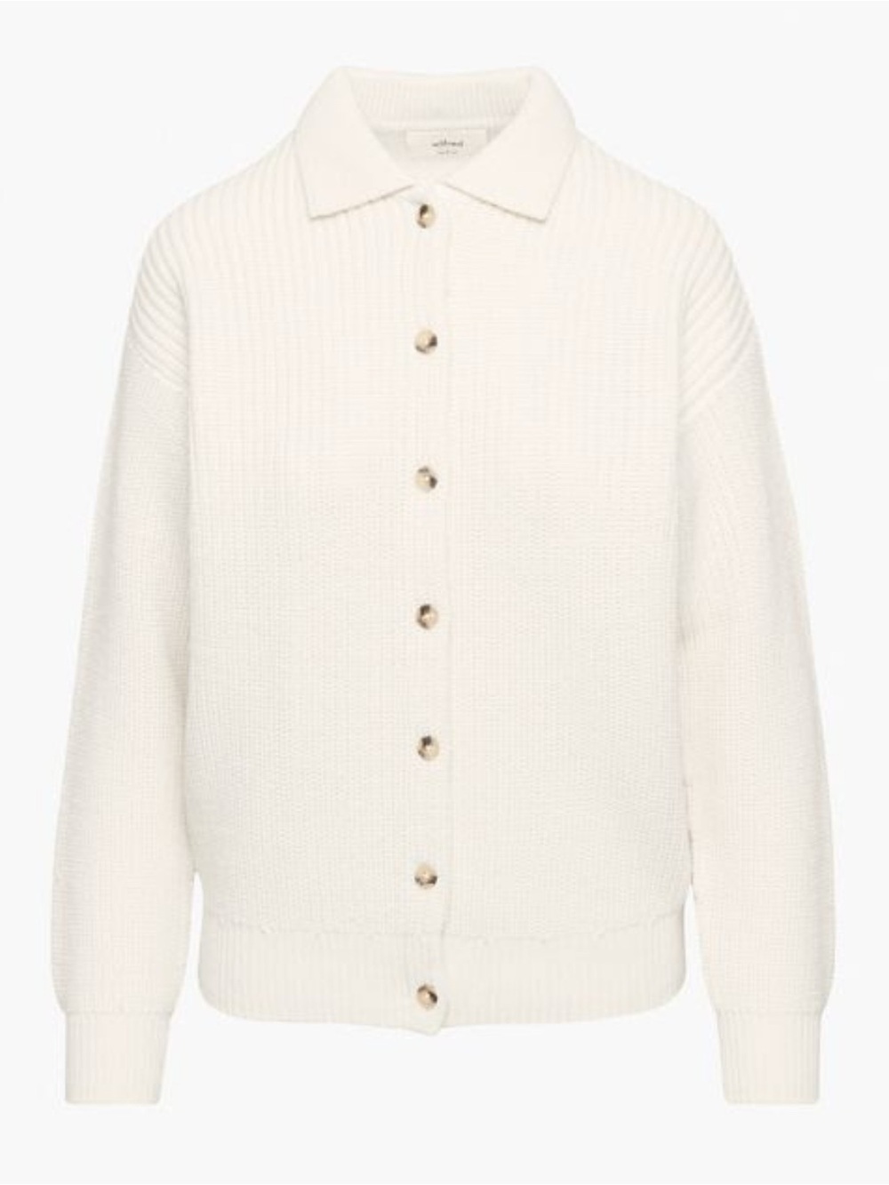 Aritzia (Wilfred) Cardigan/Sweater in cream (100% merino wool)